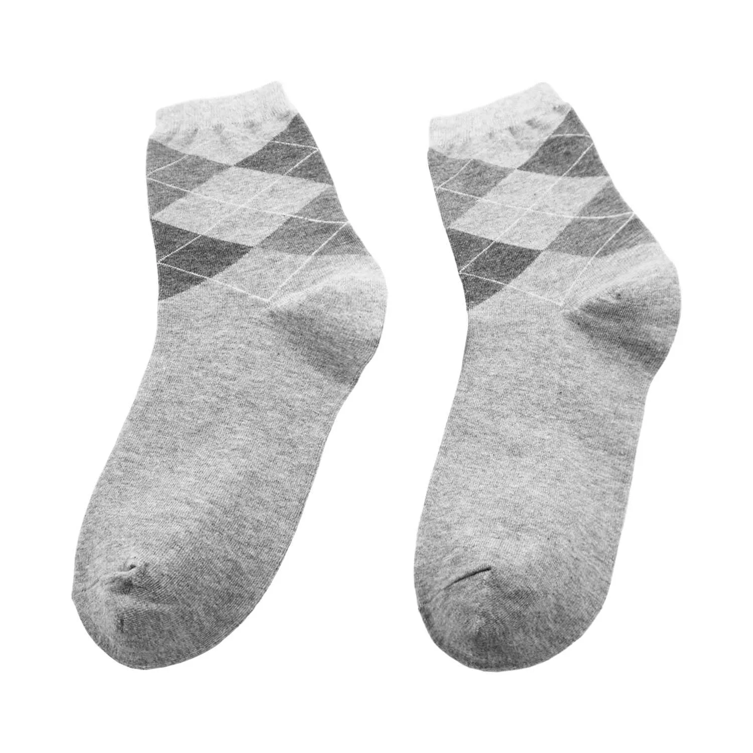 Men's Argyle Design Fashion Crew Socks