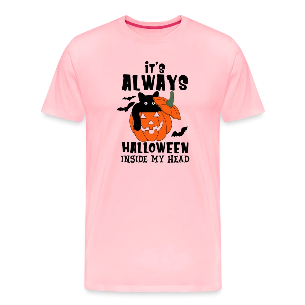 Men's 'It's Always Halloween Inside My Head' Premium Tee: A Year-Round Spook Fest for True Halloween Lovers