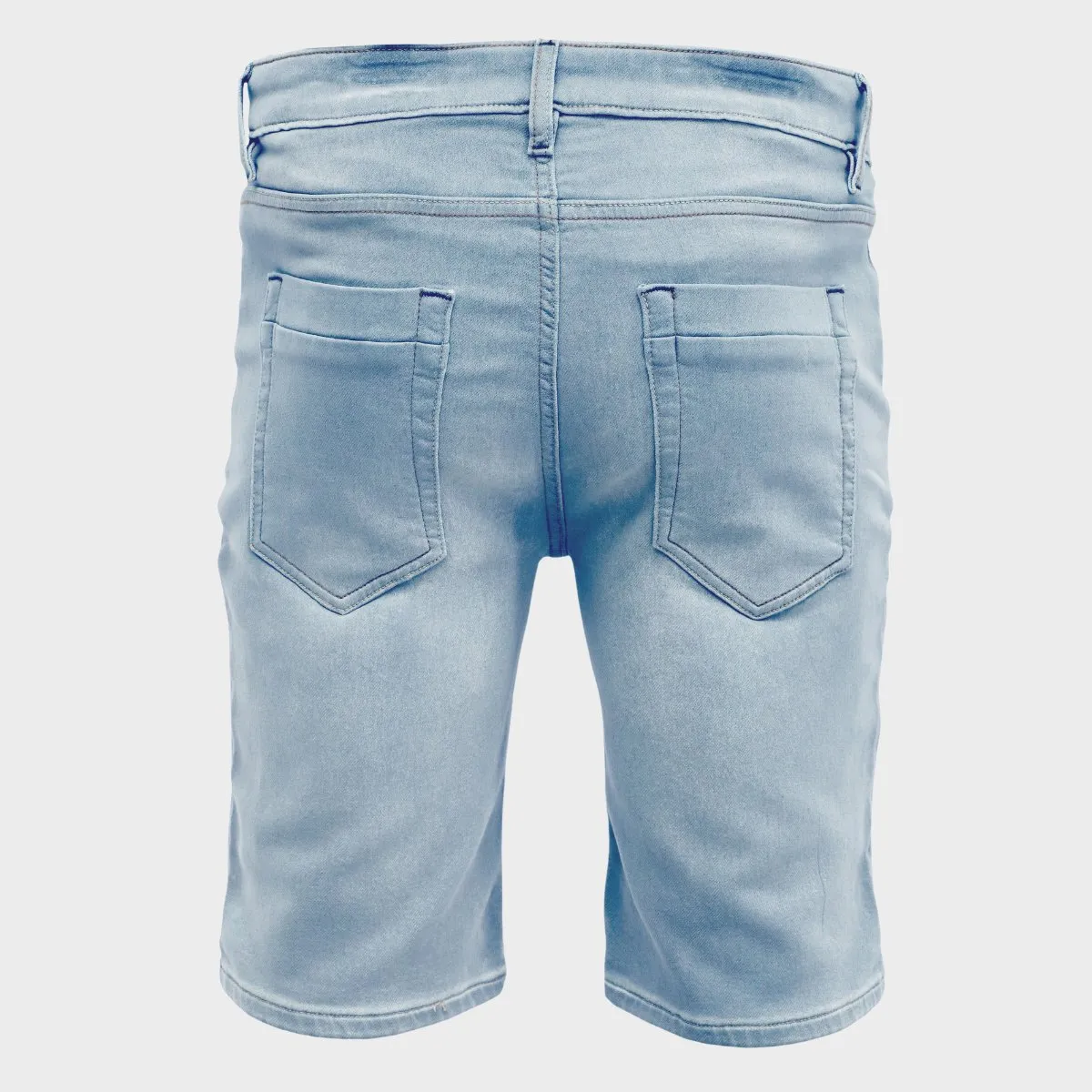 Men`s Light Blue Denim Shorts