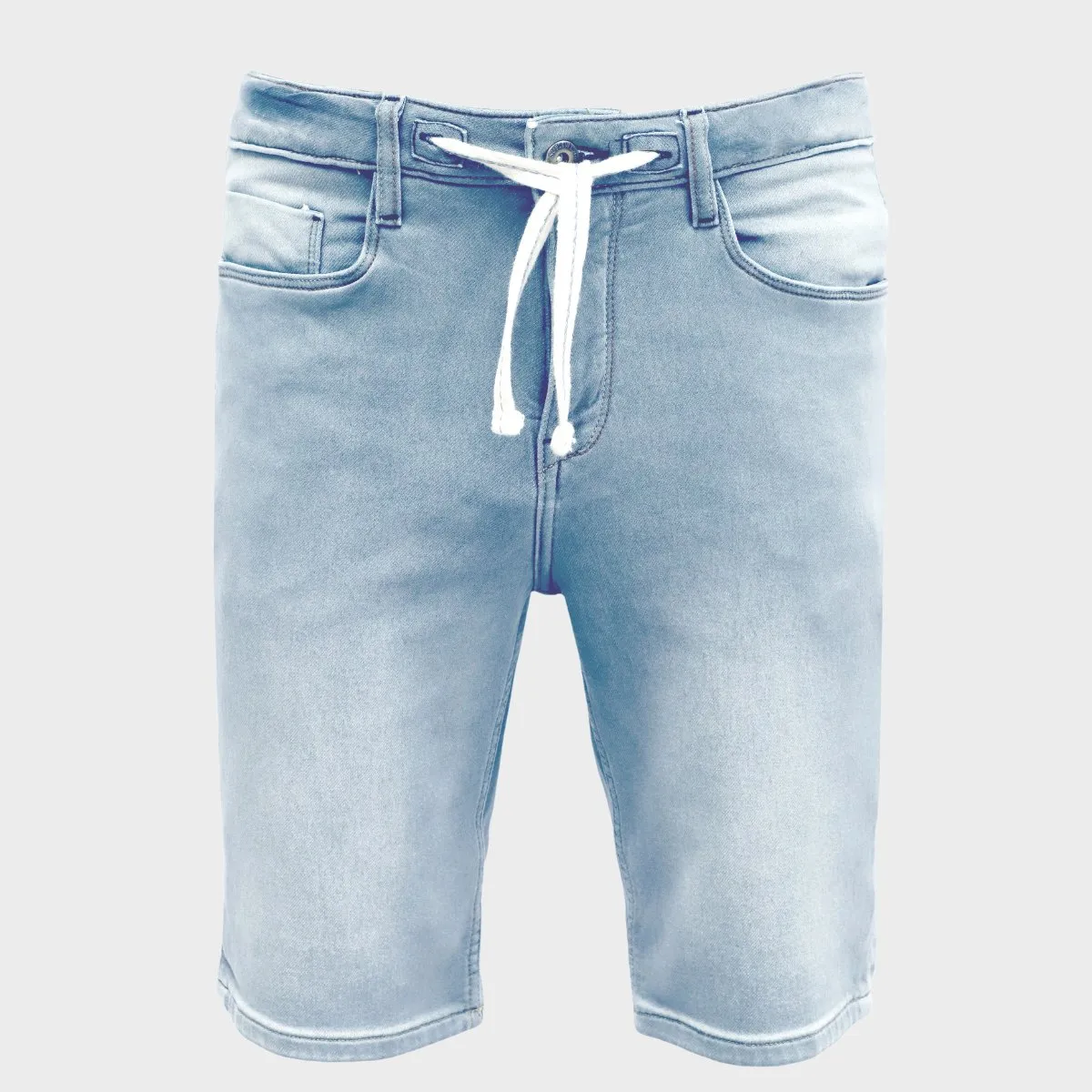 Men`s Light Blue Denim Shorts