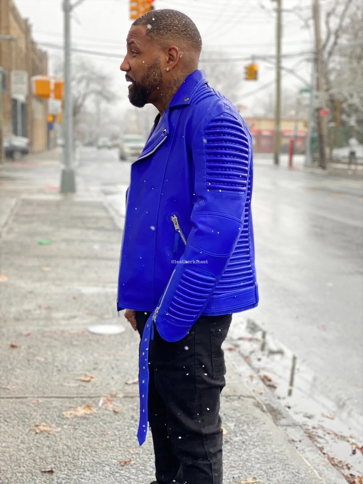 Men's Trey Biker Jacket [Royal Blue]