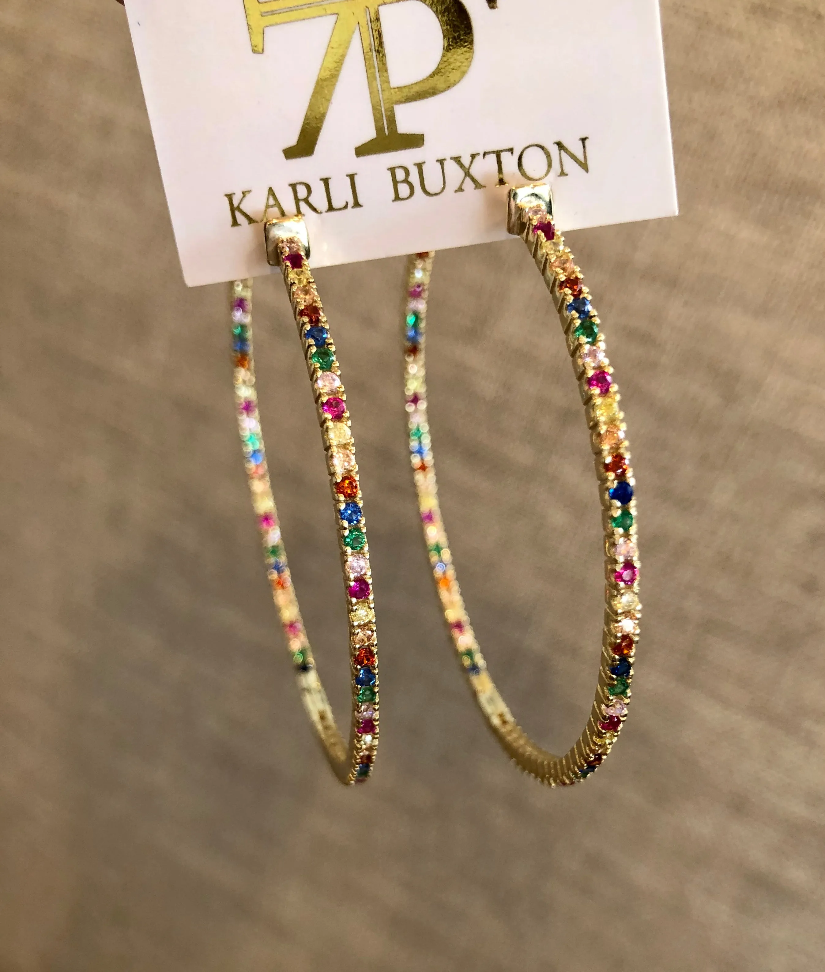 Mini Rainbow Hoop Earrings