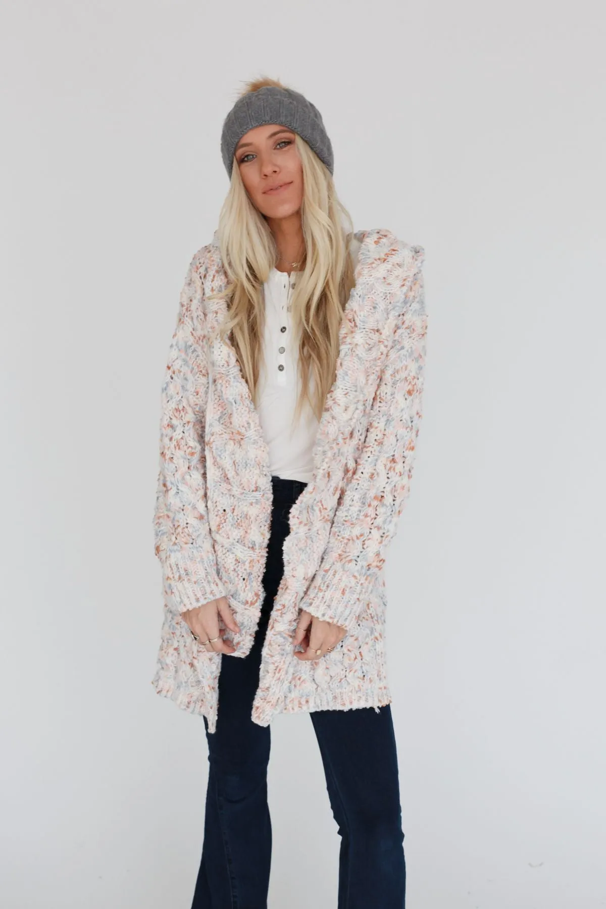 Montana Mornings Confetti Knit Cardigan Sweater - Ivory