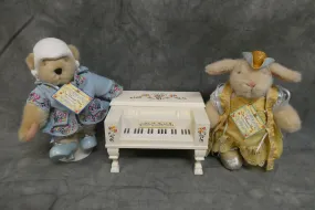 Mozart Collection Muffy VanderBear & Hoppy Hare with Spinet