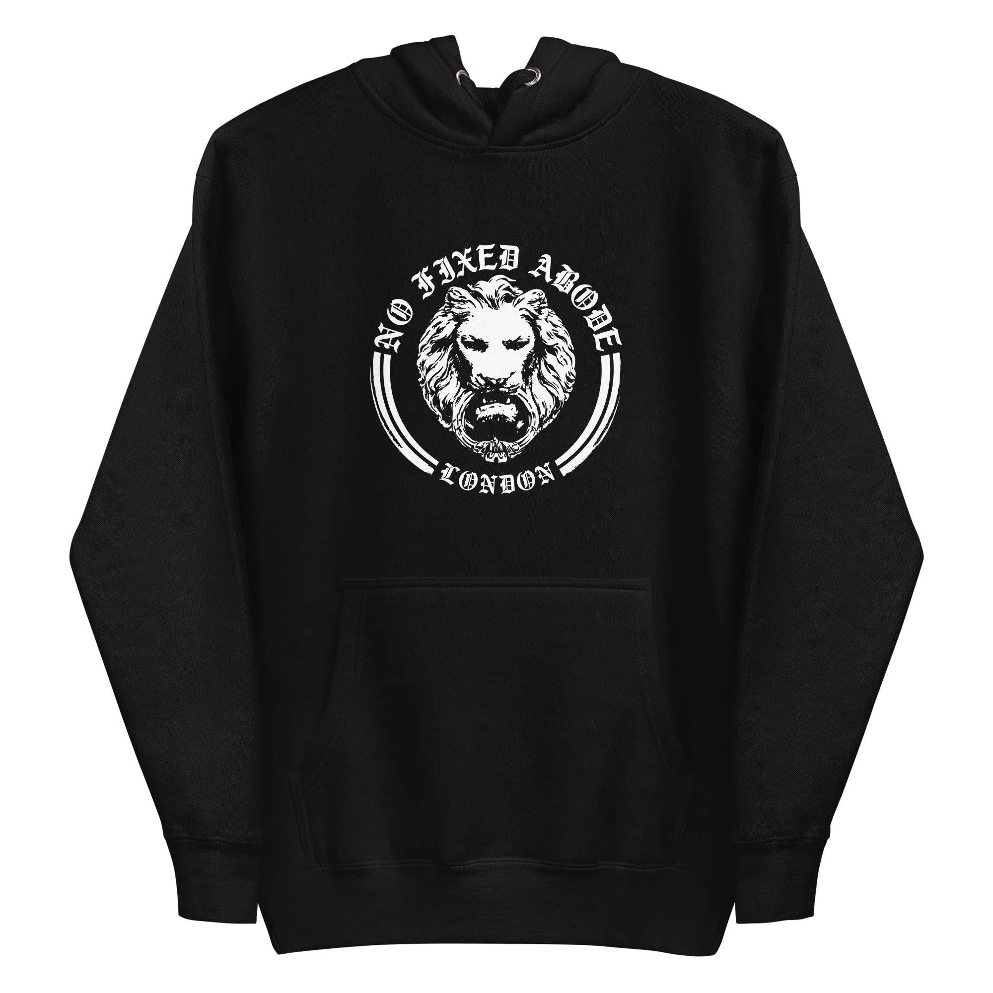 No Fixed Abode Lion Hoodie Front