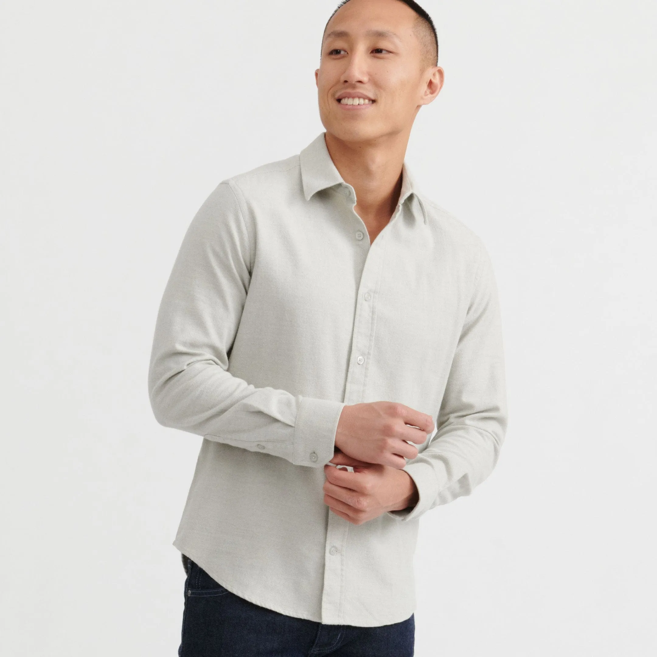 Oat Brushed Shirt