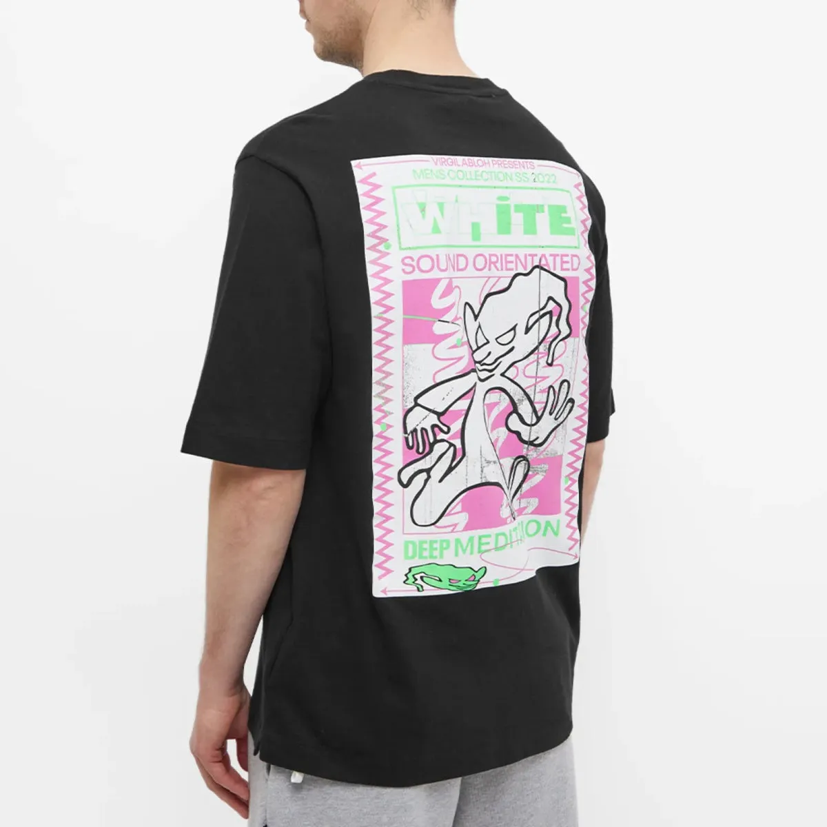 Off-White Rave Flyer Skate Tee Green