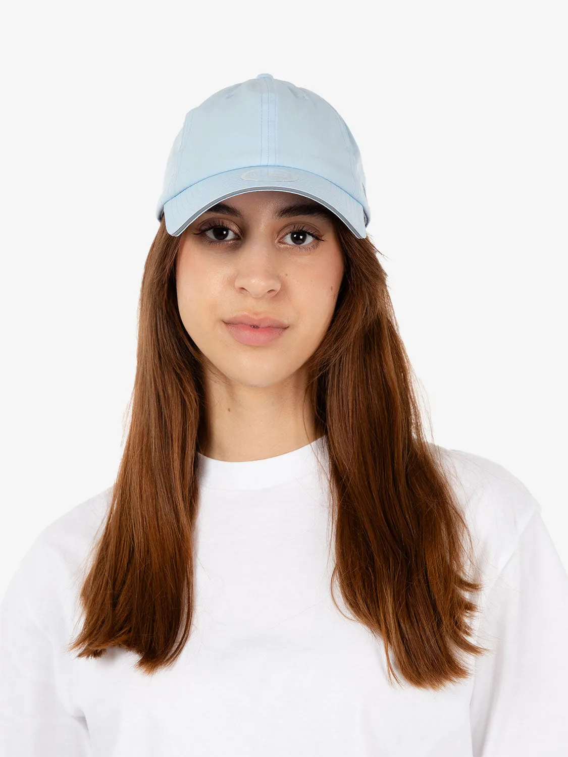 Open back cap none pastel blue