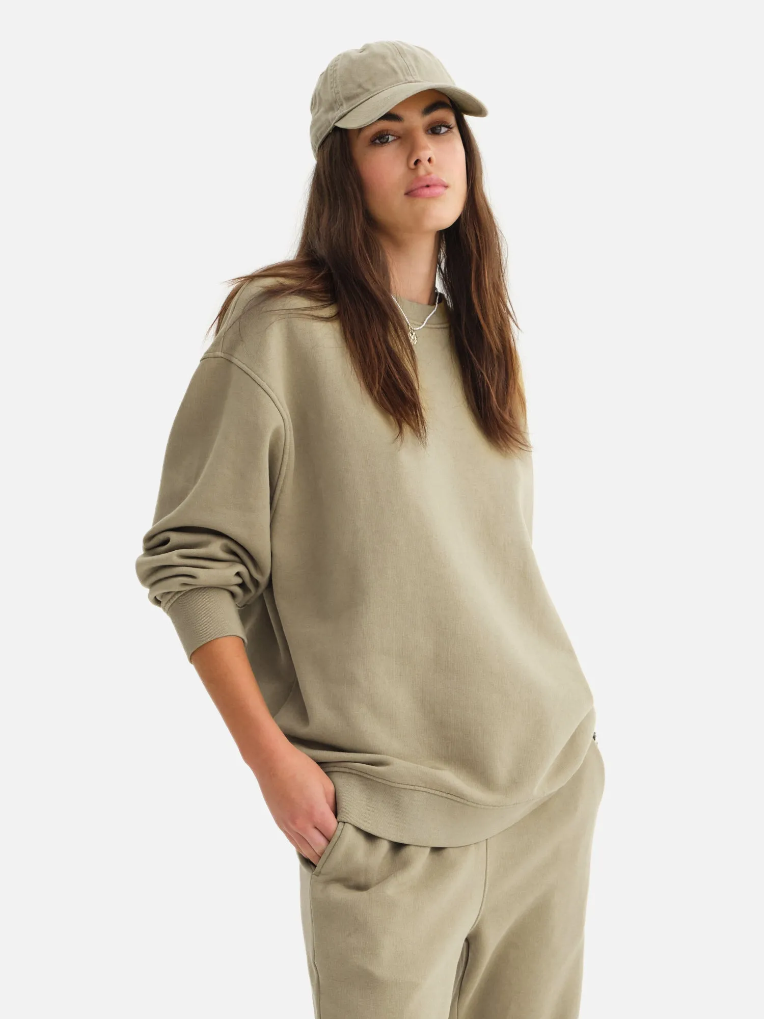 Organic Fleece Oversized Sweatshirt