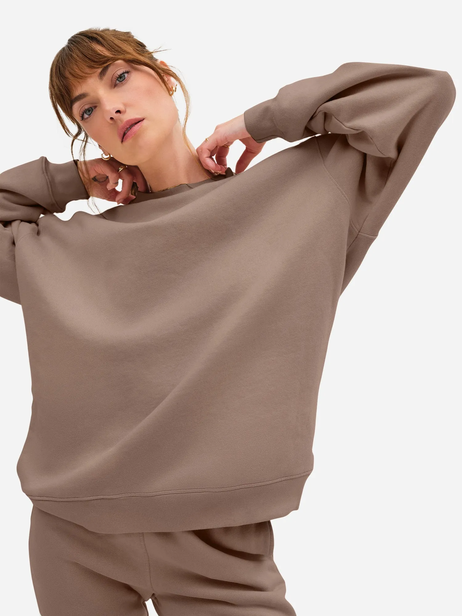 Organic Fleece Oversized Sweatshirt