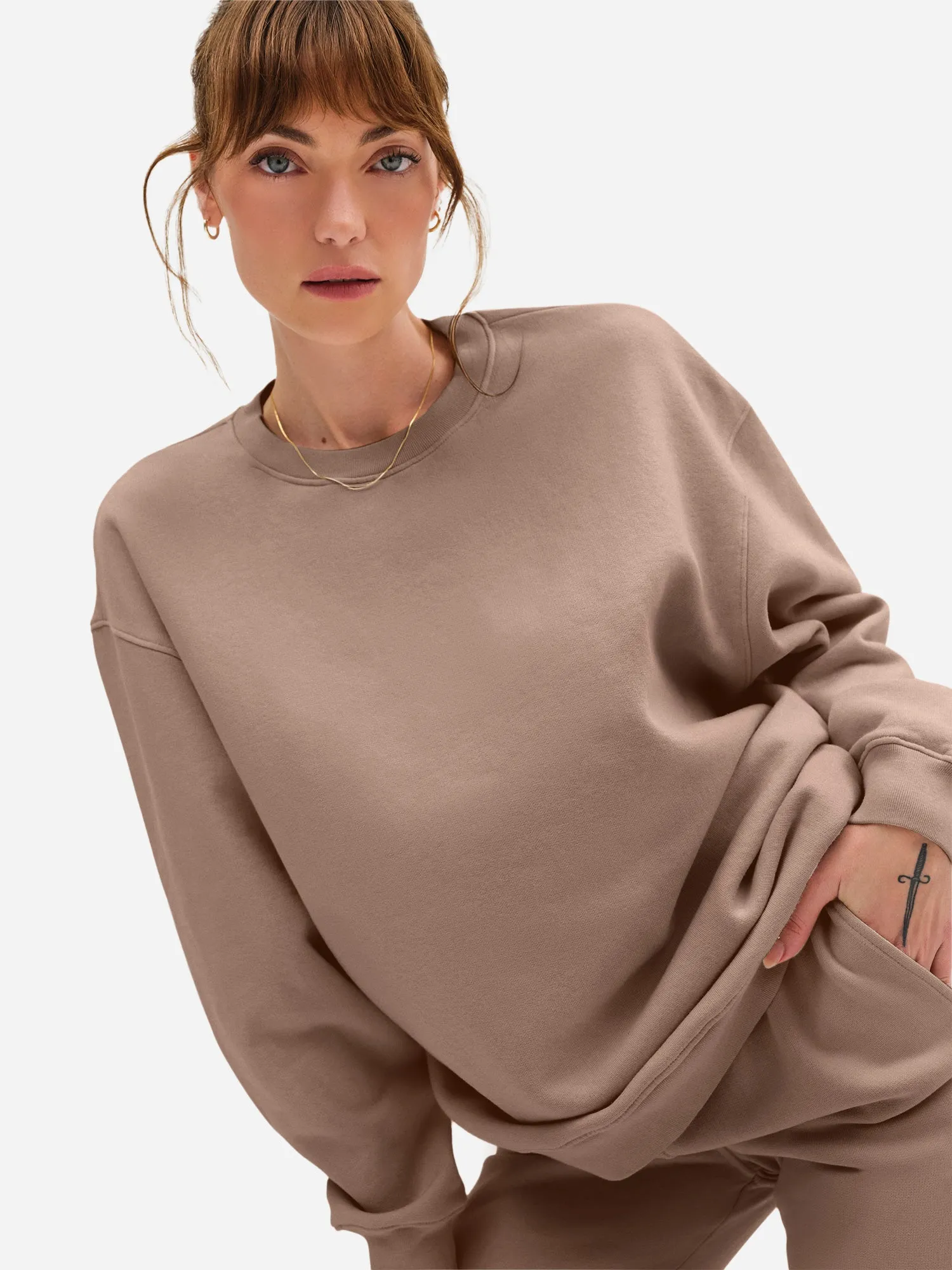 Organic Fleece Oversized Sweatshirt