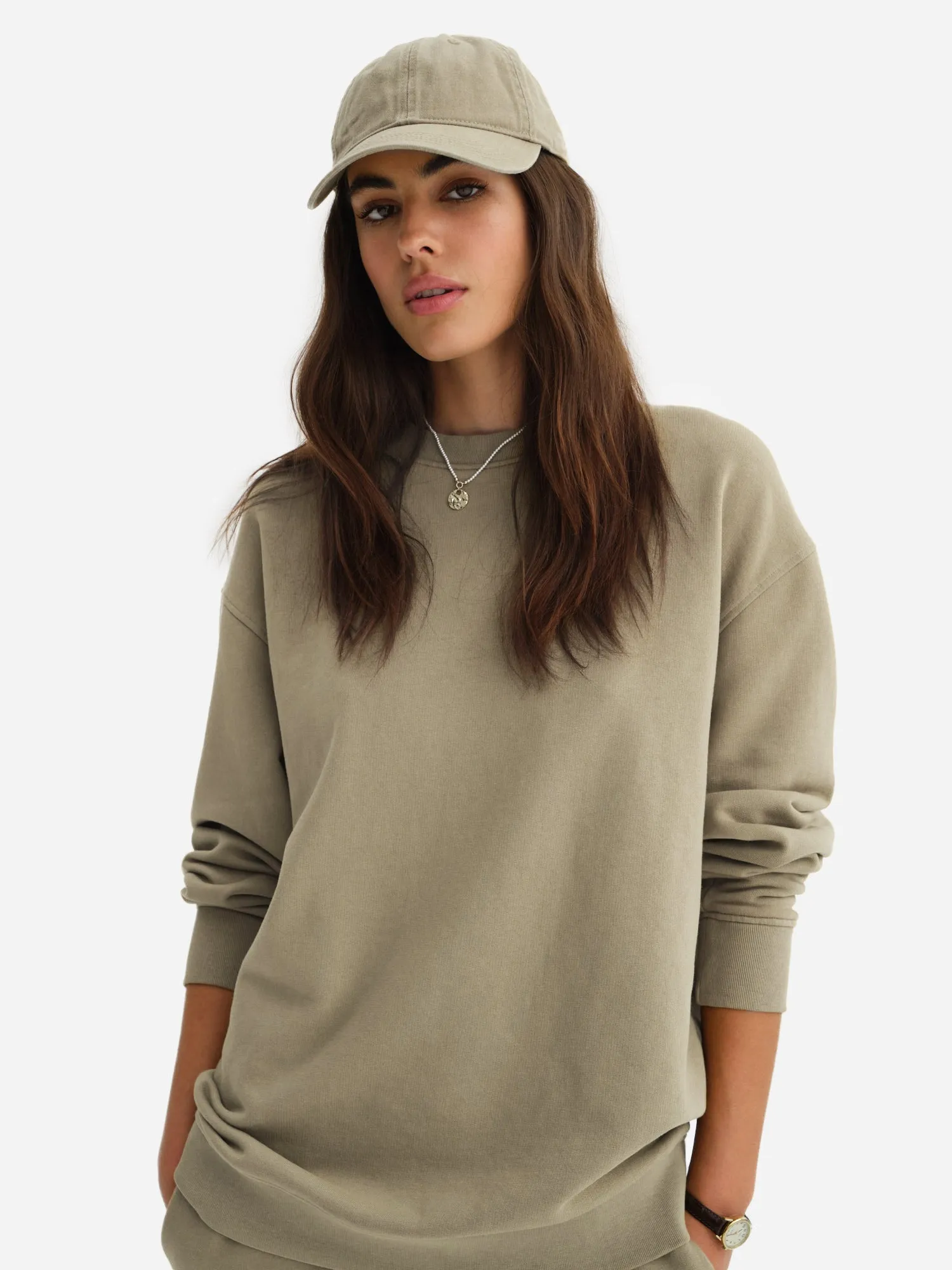 Organic Fleece Oversized Sweatshirt