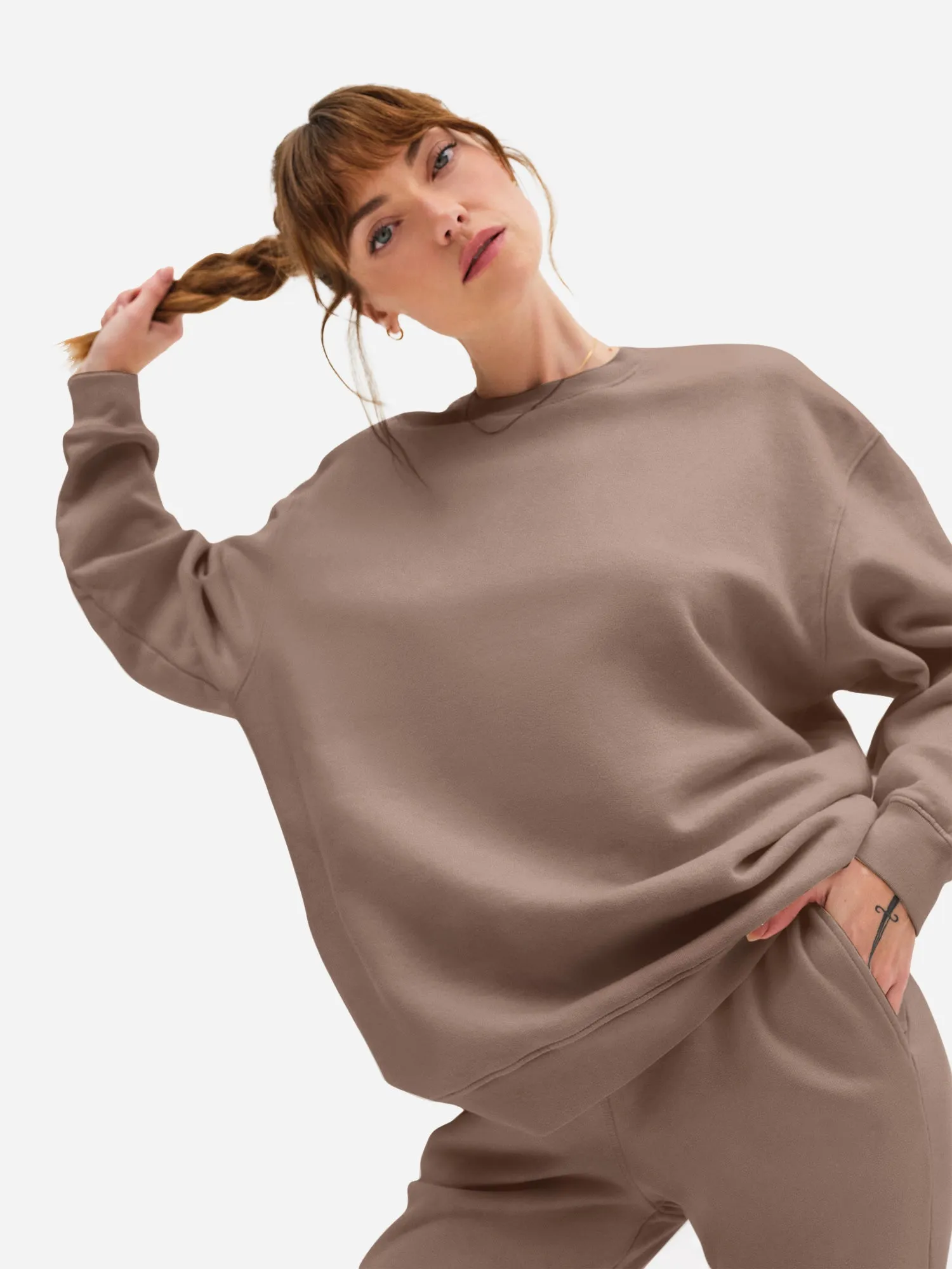 Organic Fleece Oversized Sweatshirt