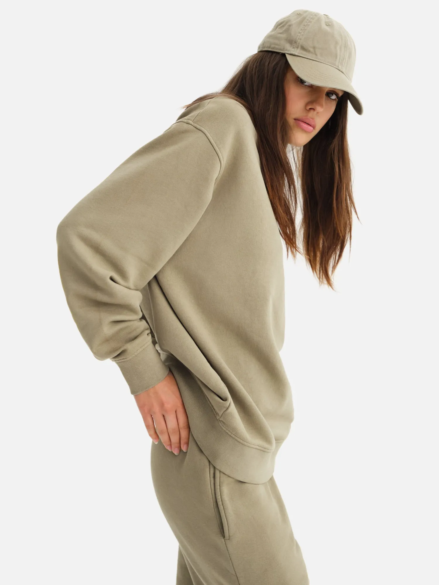 Organic Fleece Oversized Sweatshirt