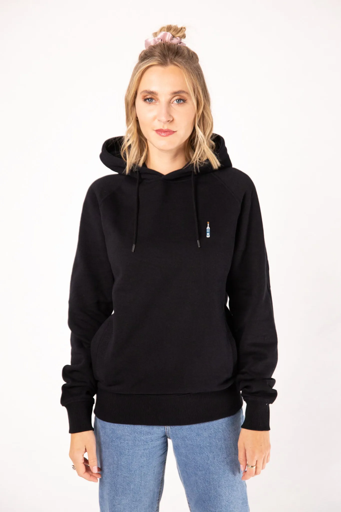 Ouzo | Bestickter Bio-Baumwoll Frauen Hoodie