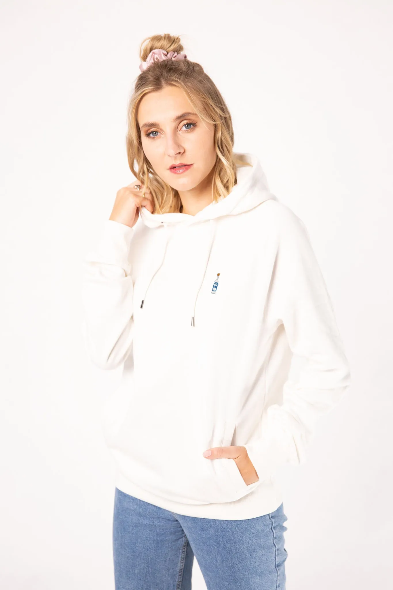 Ouzo | Bestickter Bio-Baumwoll Frauen Hoodie