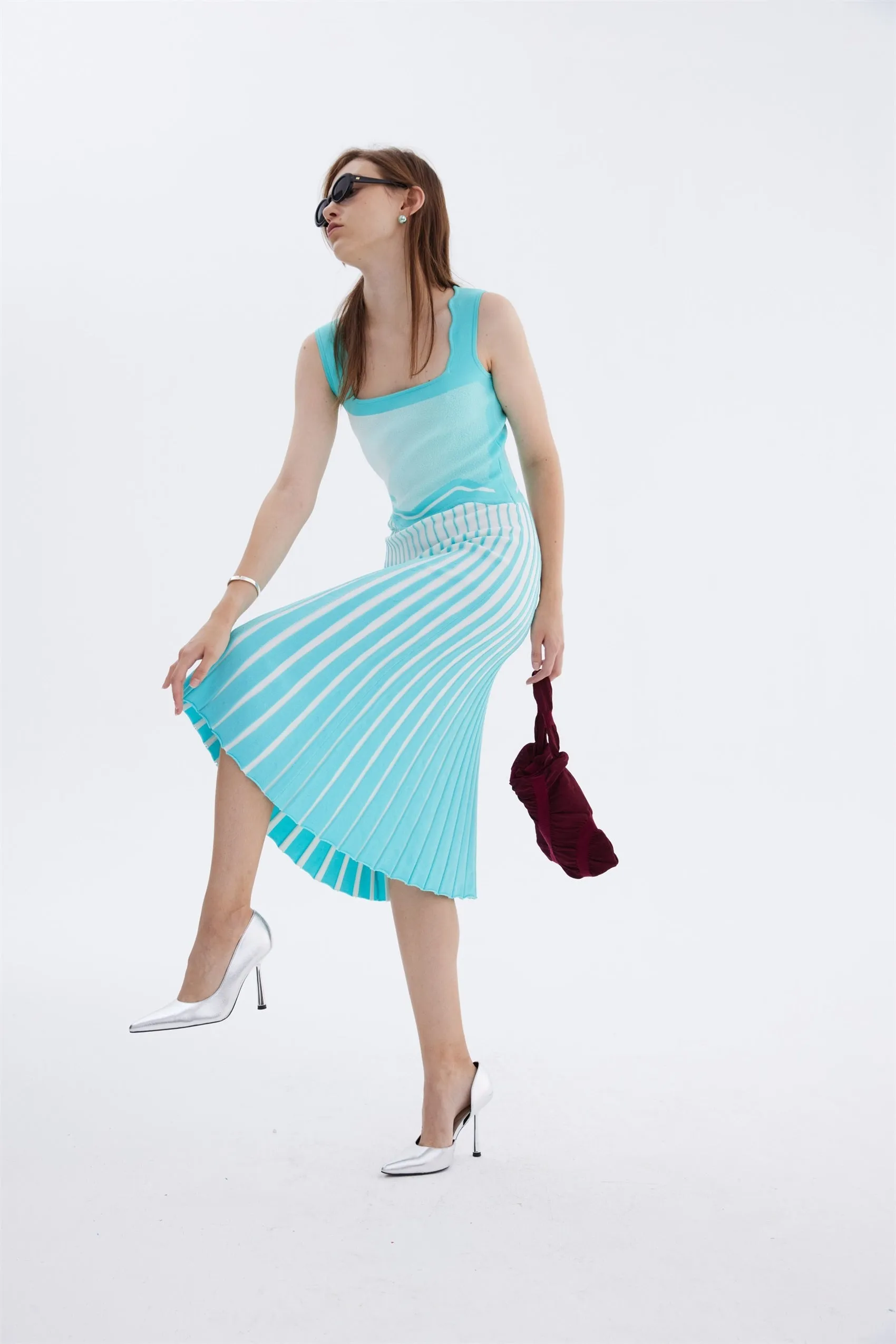 PARLOR WAVY TANK DRESS