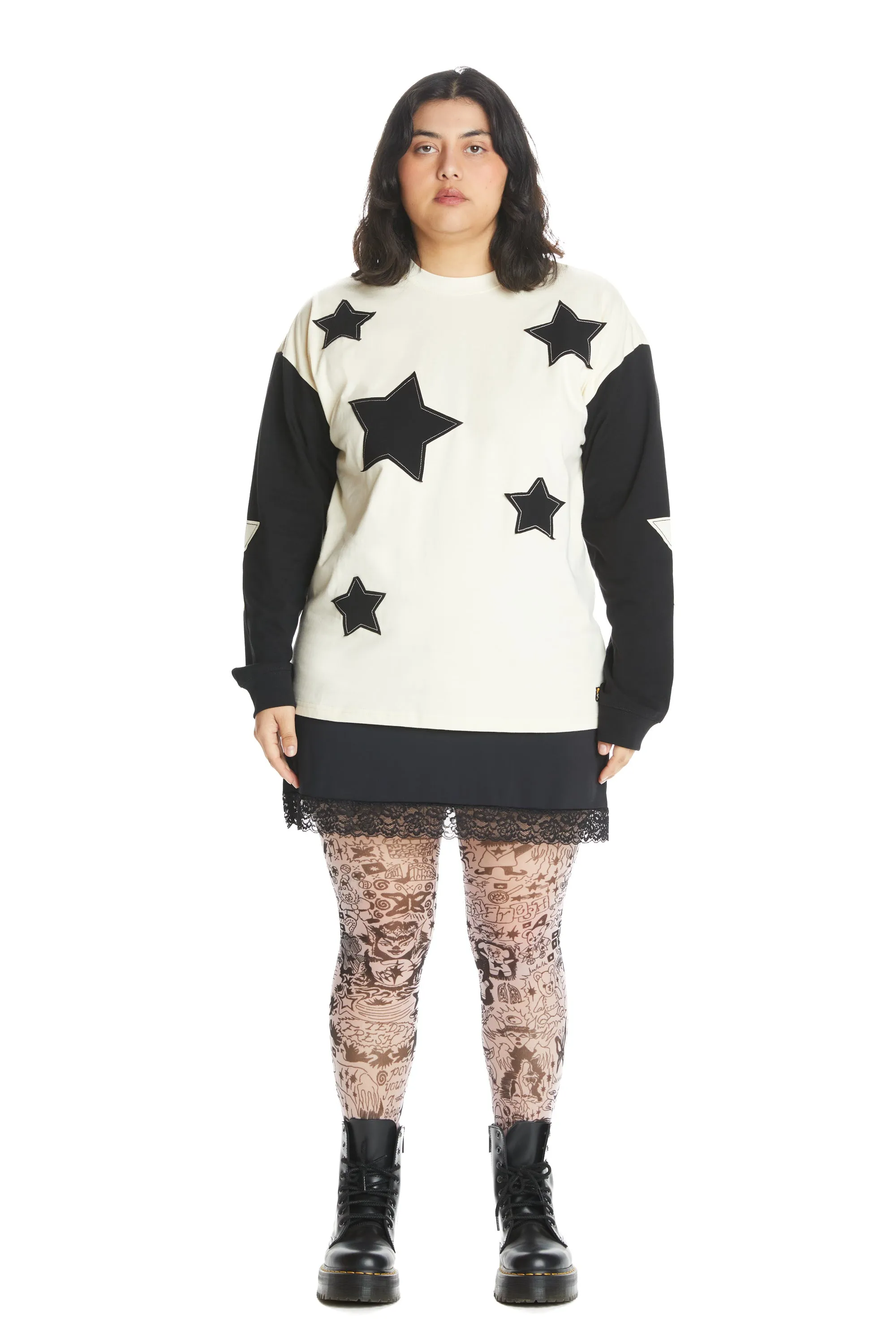 Patched Star Tee