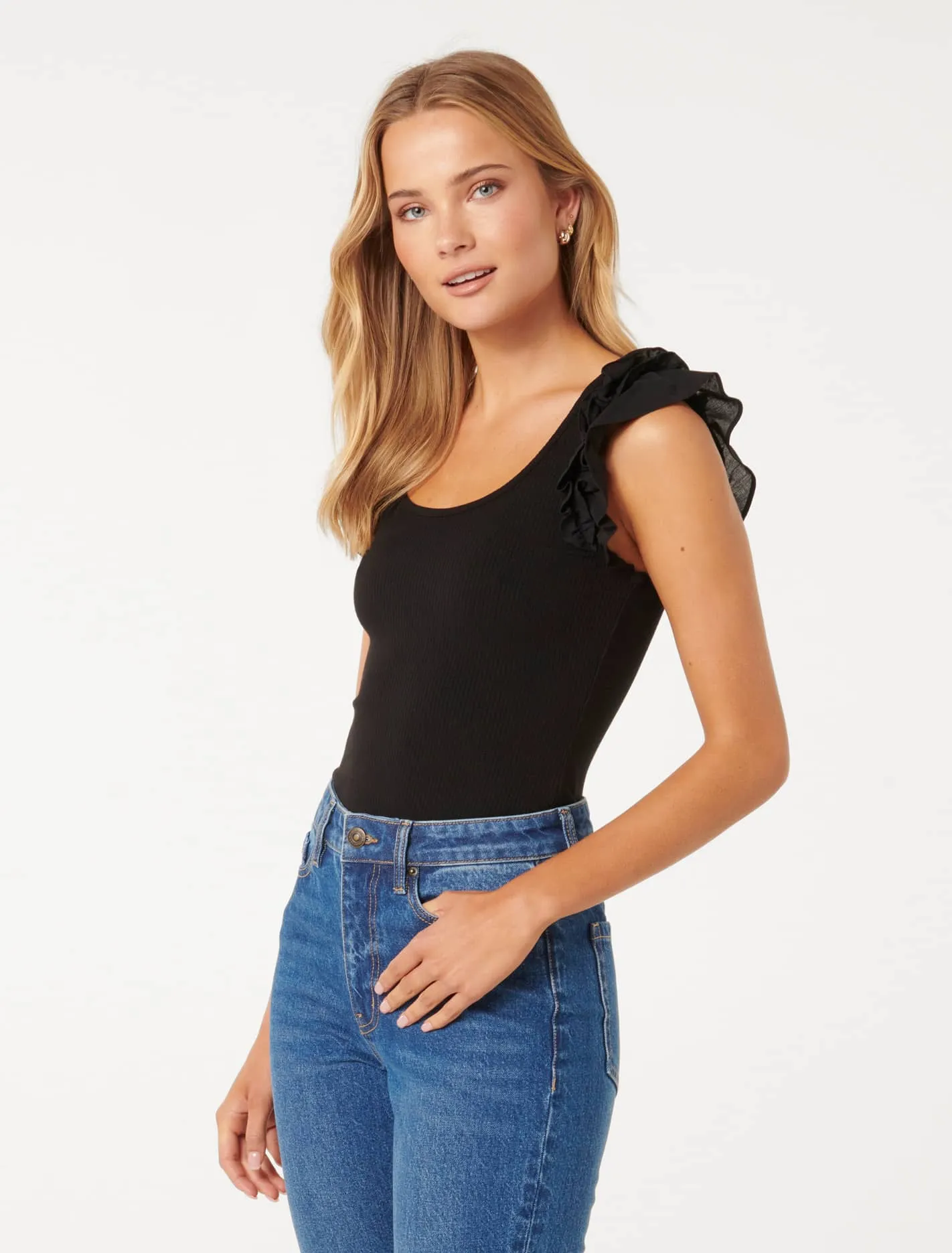 Phoebe Ruffle Sleeve Top