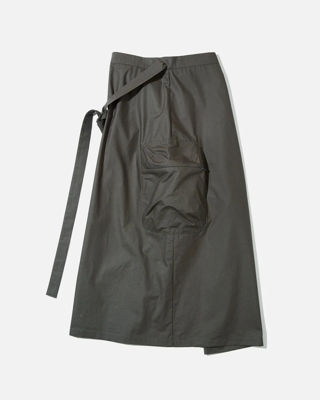 Pillow Pocket Wrap Skirt - Slate Grey