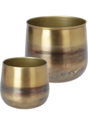 Planter Set Of 2 Oil Finish