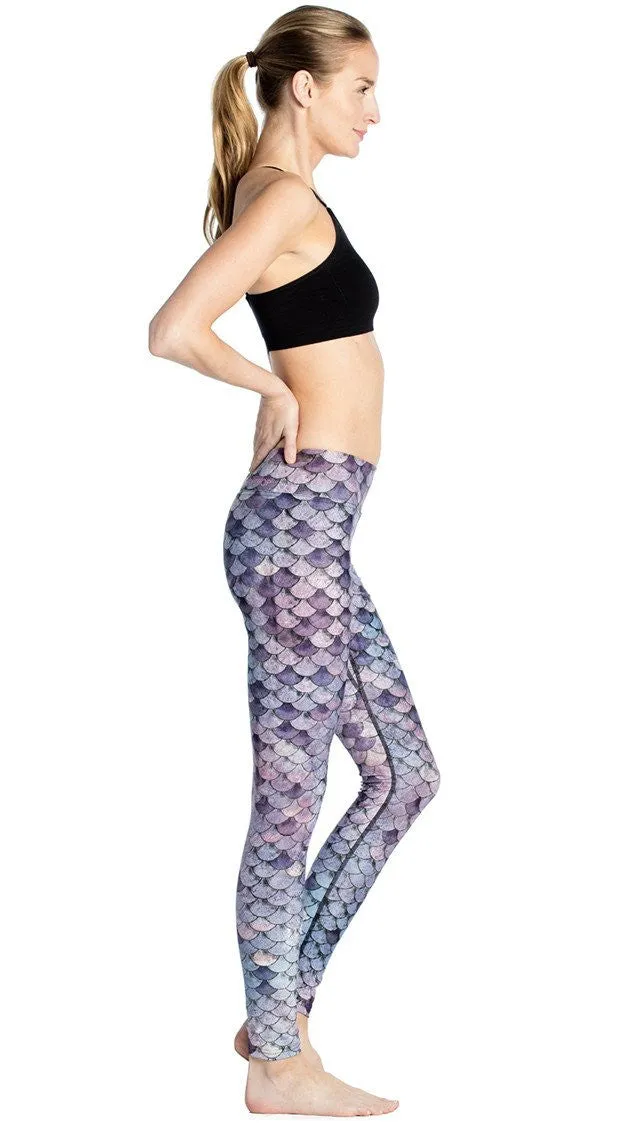 Purple Scales - Full Length Triathlon Leggings - CUSTOM ORDER