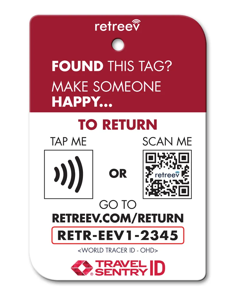 Retreev Smart Luggage Tag THIS WAY UP