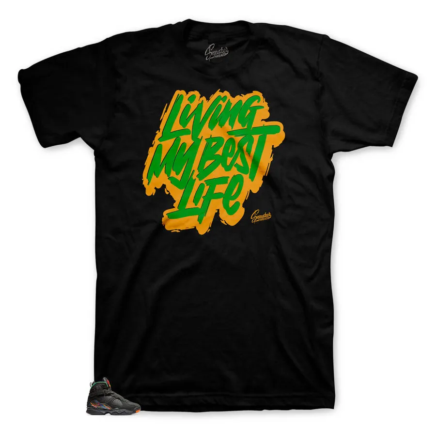 Retro 8 Air Raid Shirt - Living Life - Black