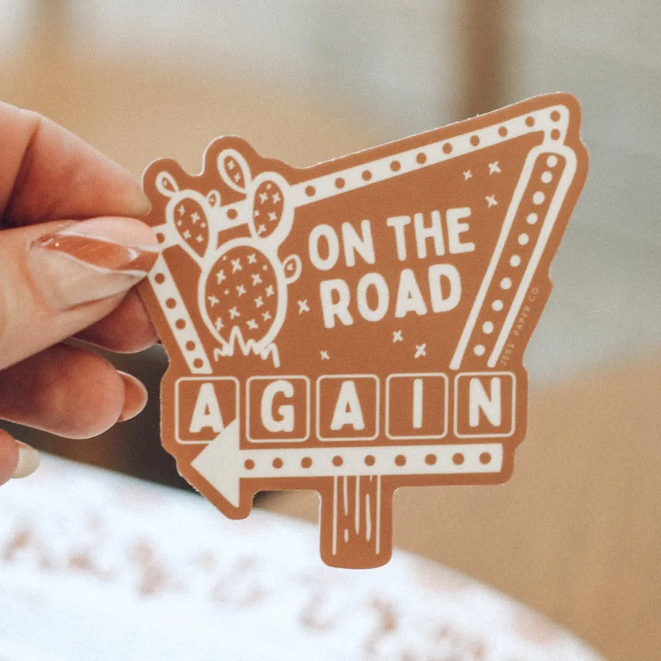 Retro Roadtrip Vinyl Sticker