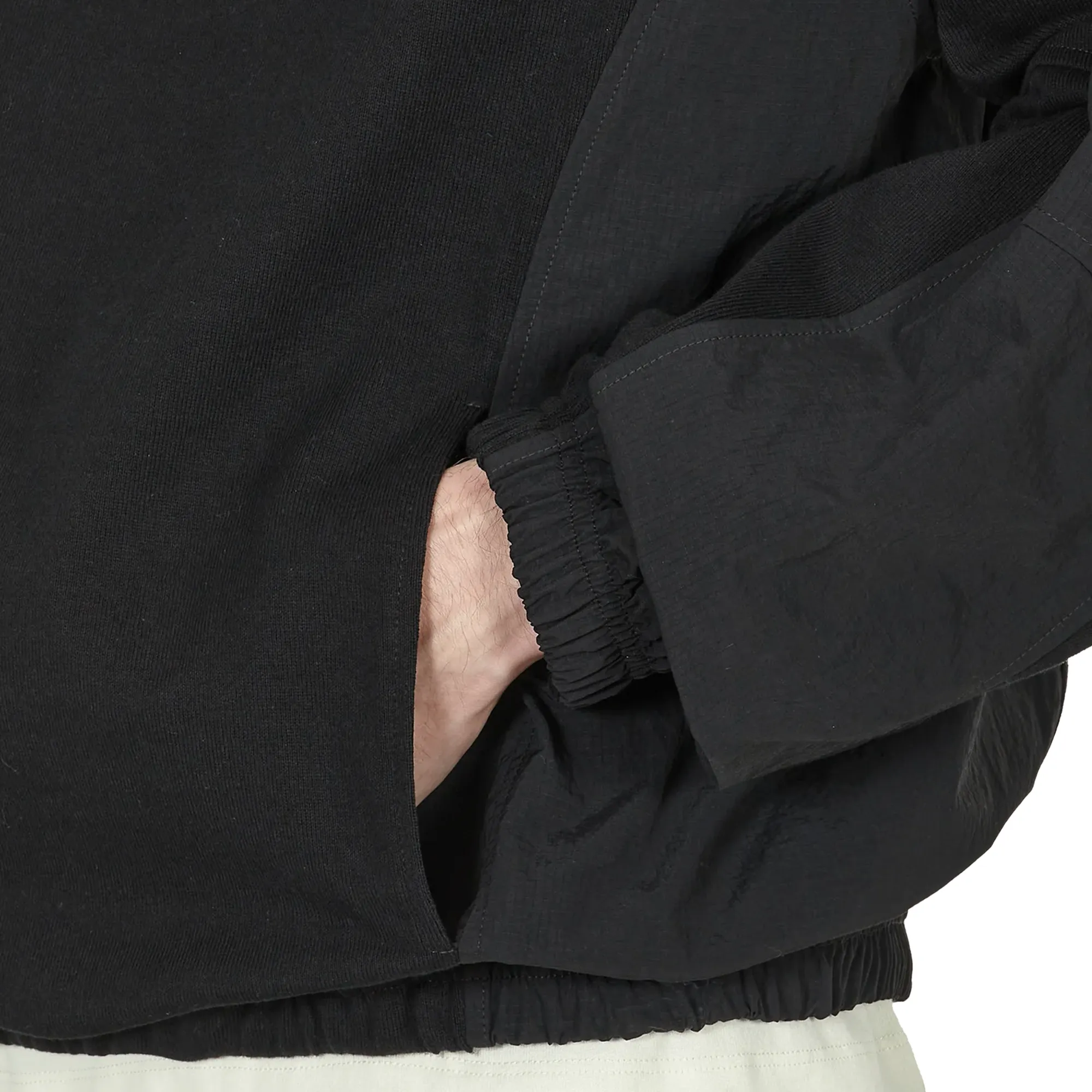 ROA Paneled Hoodie Black