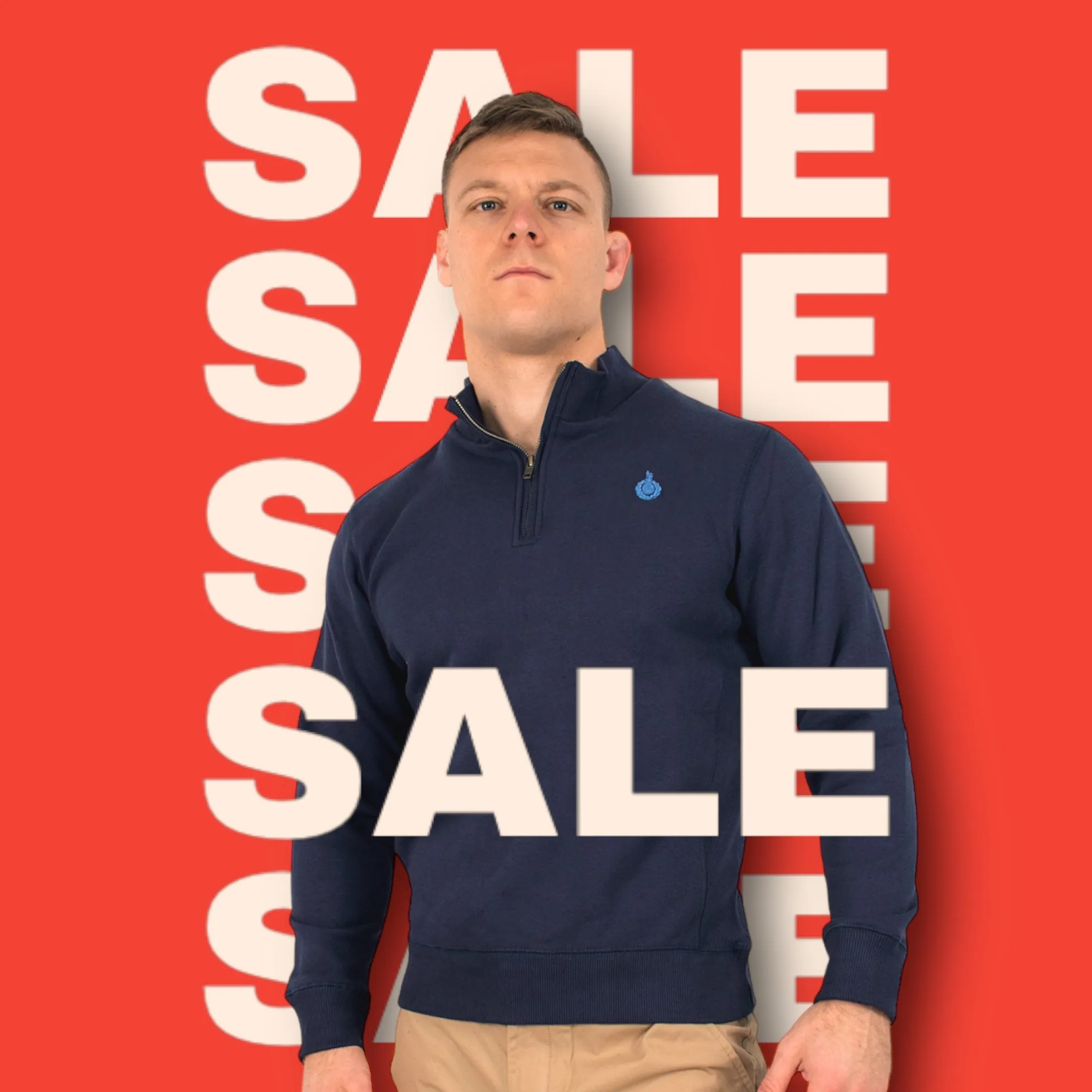 Royal Quarter Zip Top - OS Navy