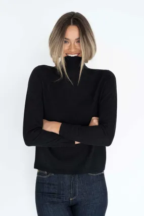 Ruby Super Soft High Neck Midnight Jumper