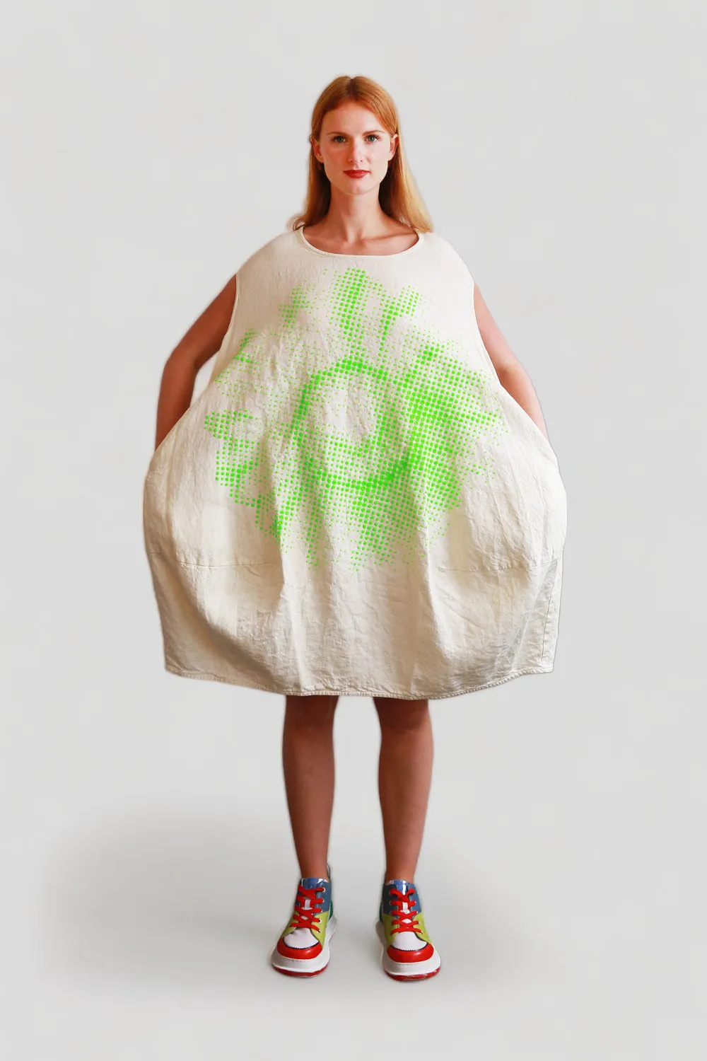 RUNDHOLZ DIP CREAM GECKO GREEN IMPRINT DRESS OS