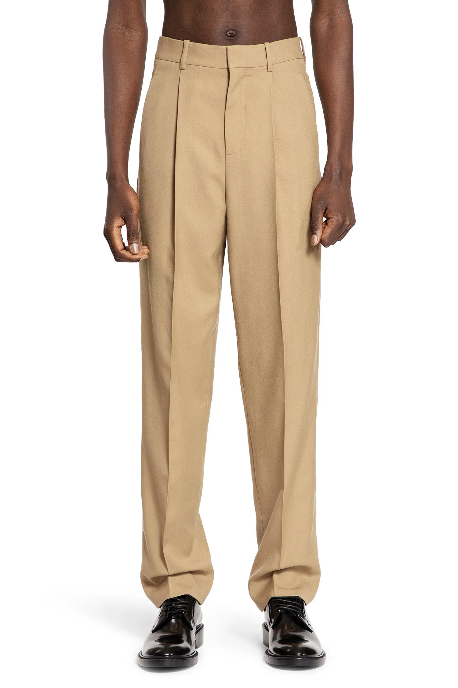 SAINT LAURENT MAN BEIGE TROUSERS