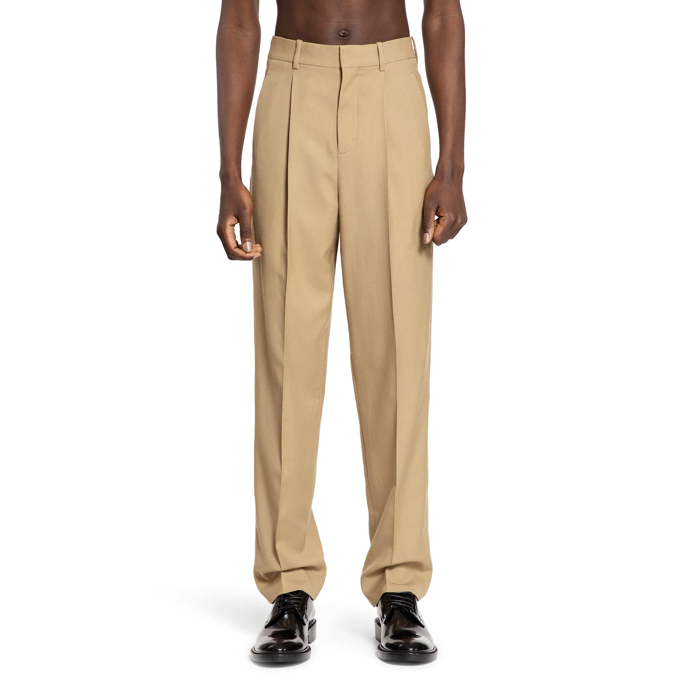 SAINT LAURENT MAN BEIGE TROUSERS