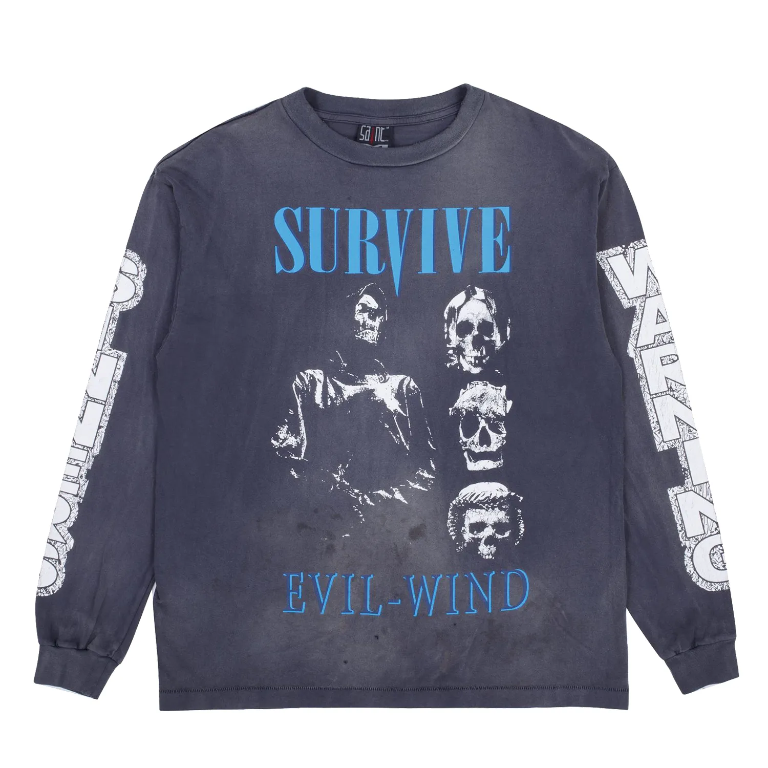 Saint Michael Survive Longsleeve Washed Black