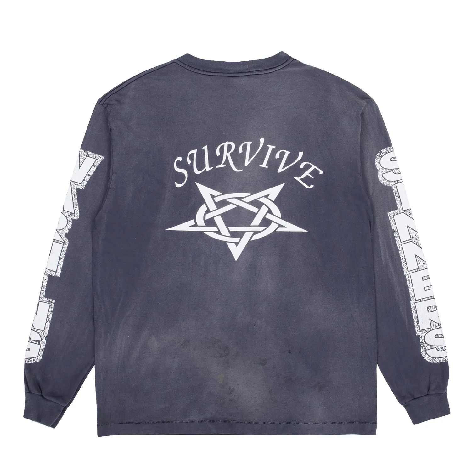 Saint Michael Survive Longsleeve Washed Black