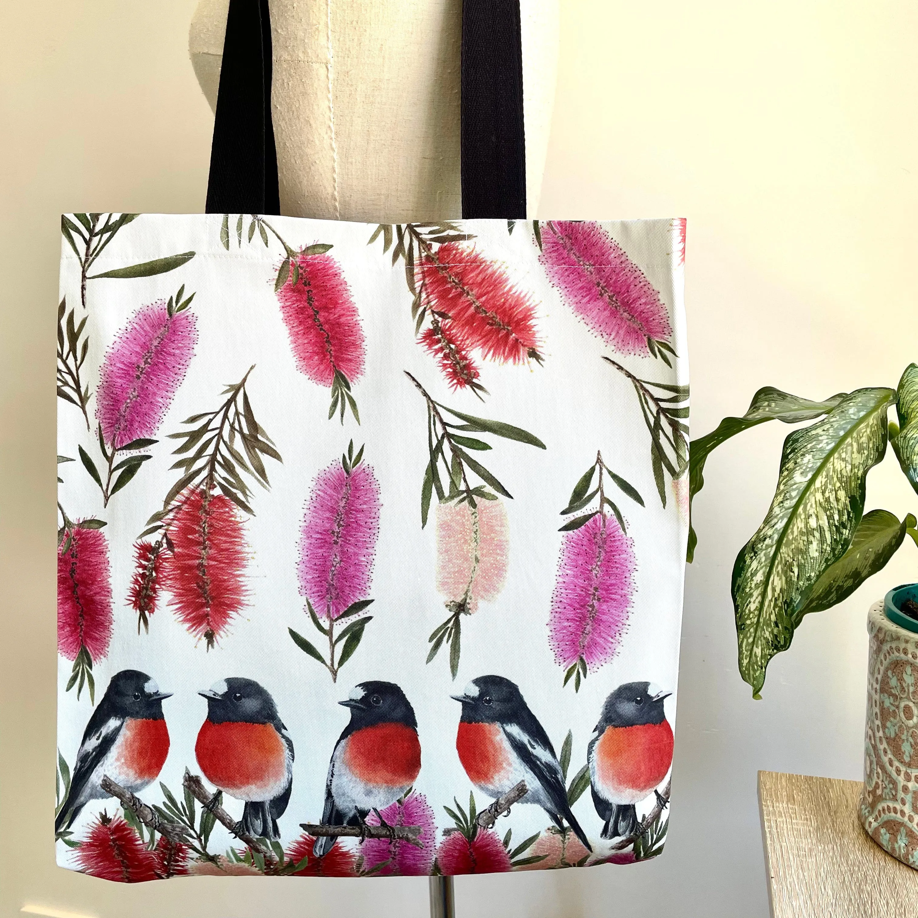 Scarlet Robin Tote Bag