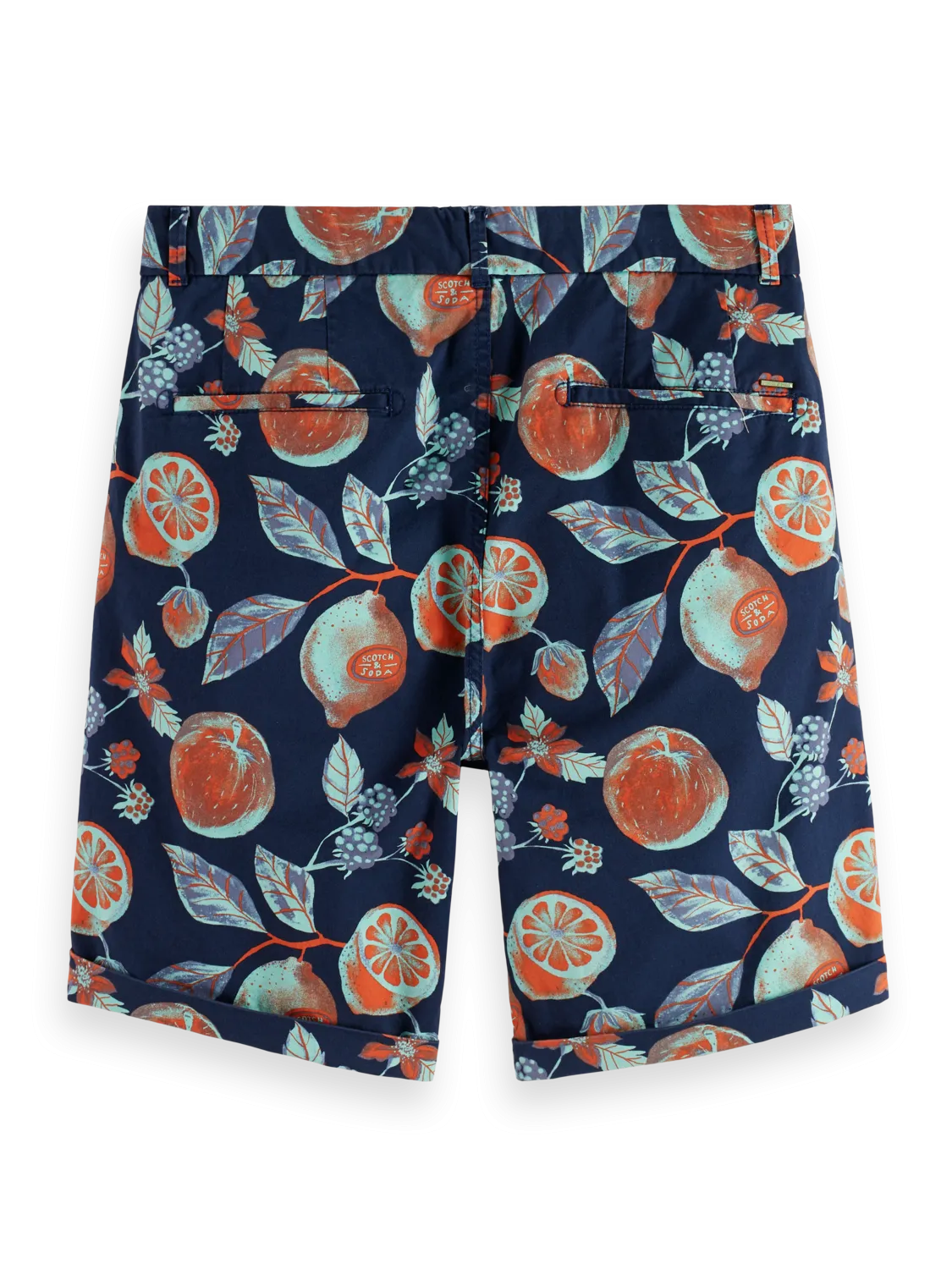 Scotch & Soda - Stuart - Printed Chino Shorts - Navy Fruits