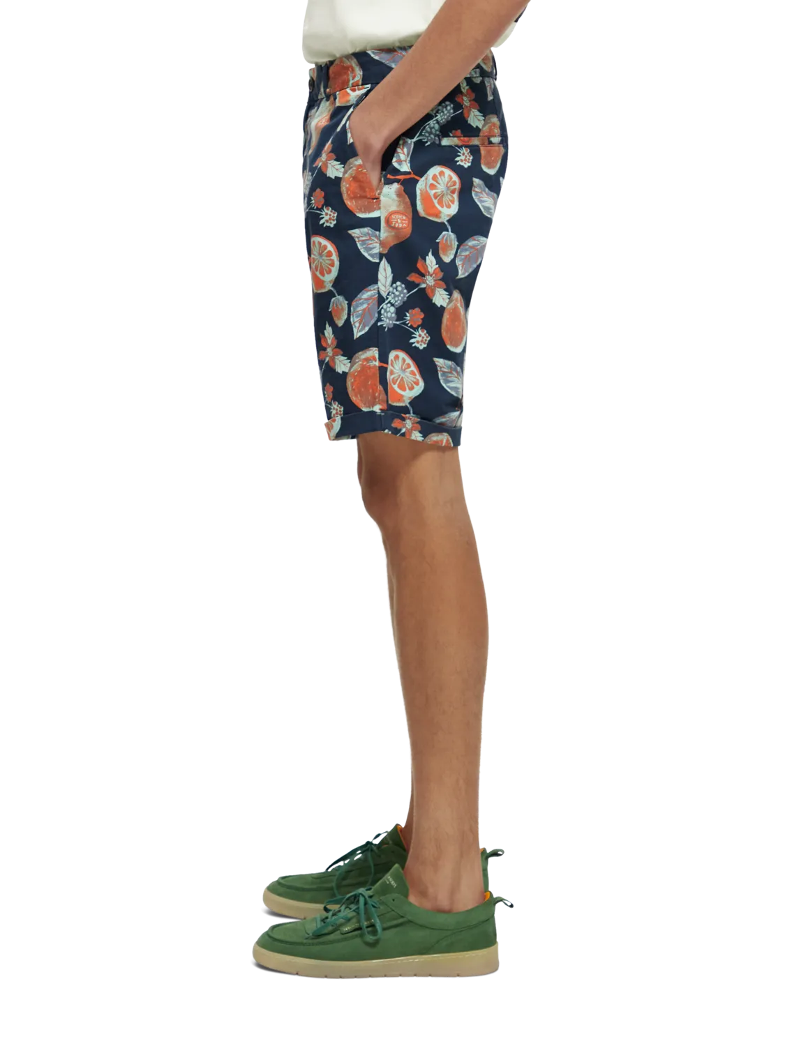 Scotch & Soda - Stuart - Printed Chino Shorts - Navy Fruits