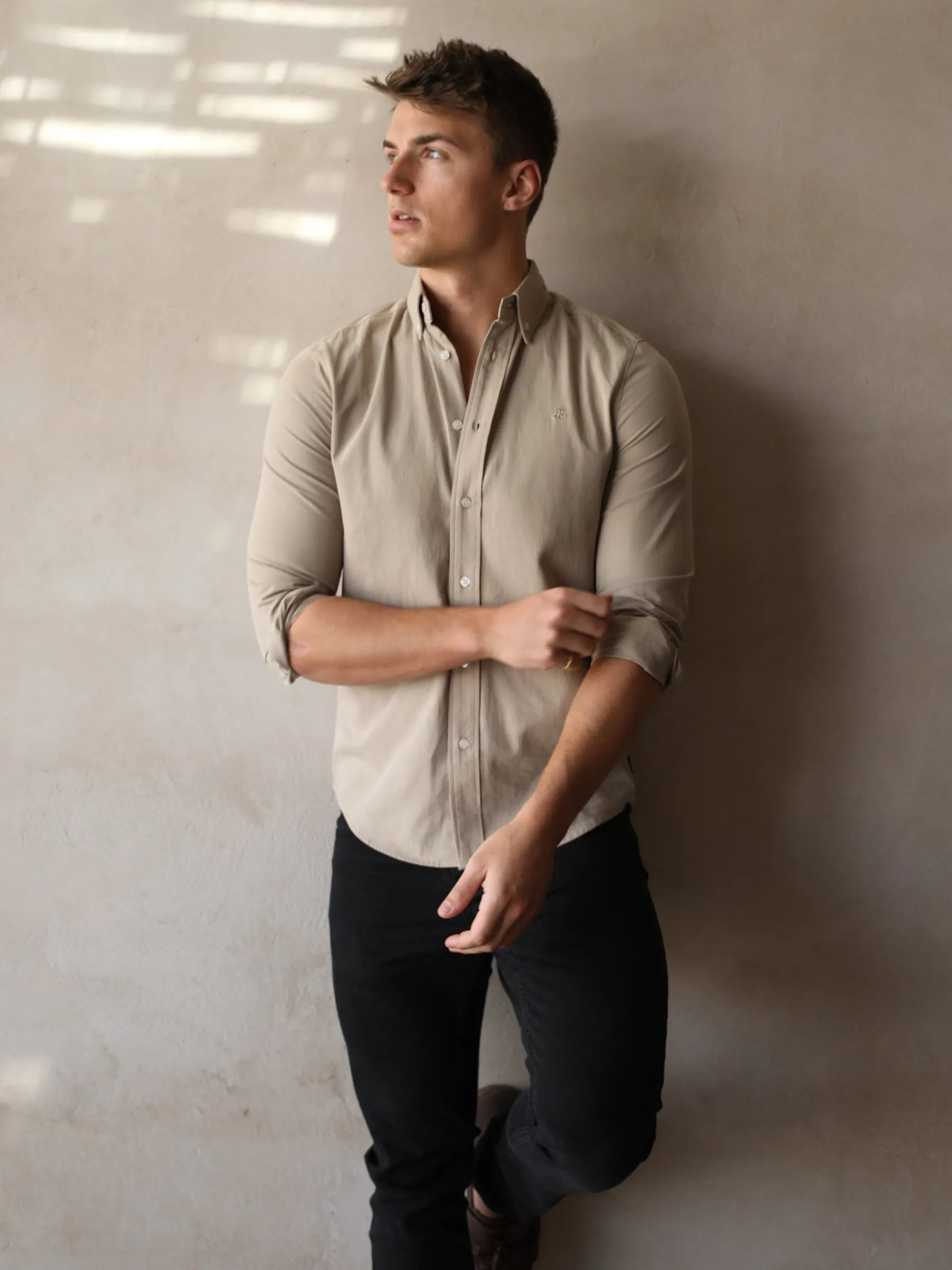 Sedona Slim Fit Shirt - Taupe Brown