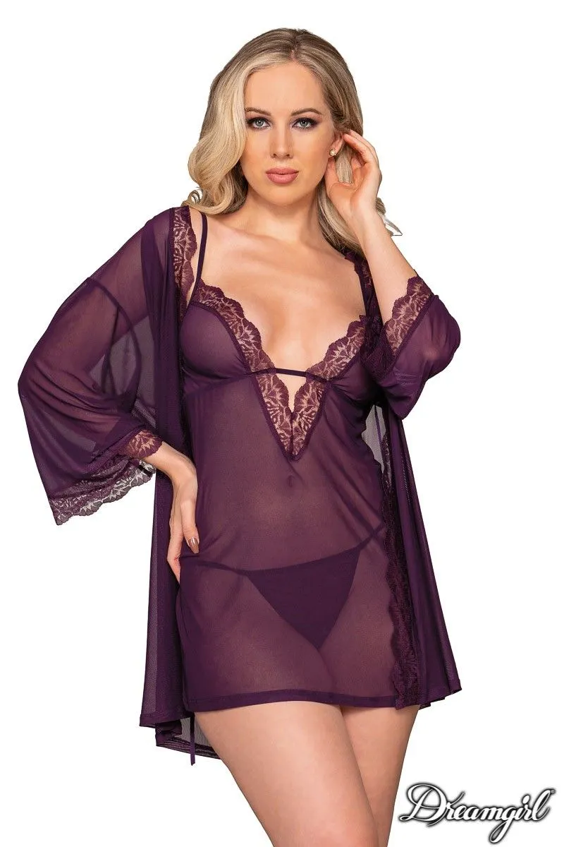 Sheer Robe Set