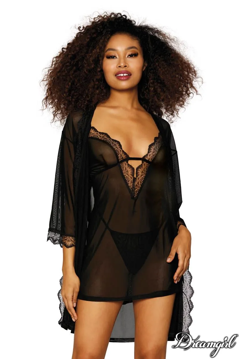 Sheer Robe Set