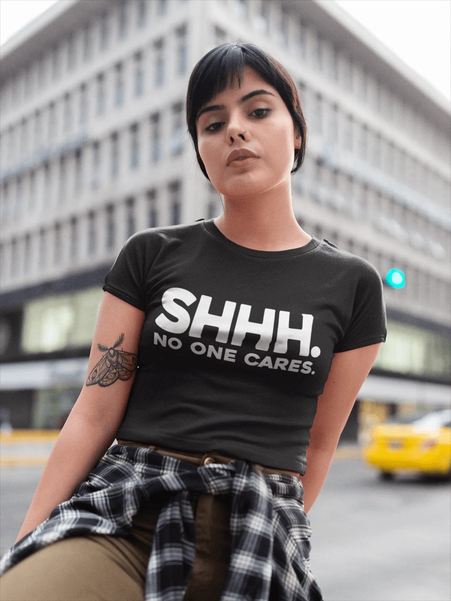 SHHH. No One Cares  - Funny  T-shirt Design..