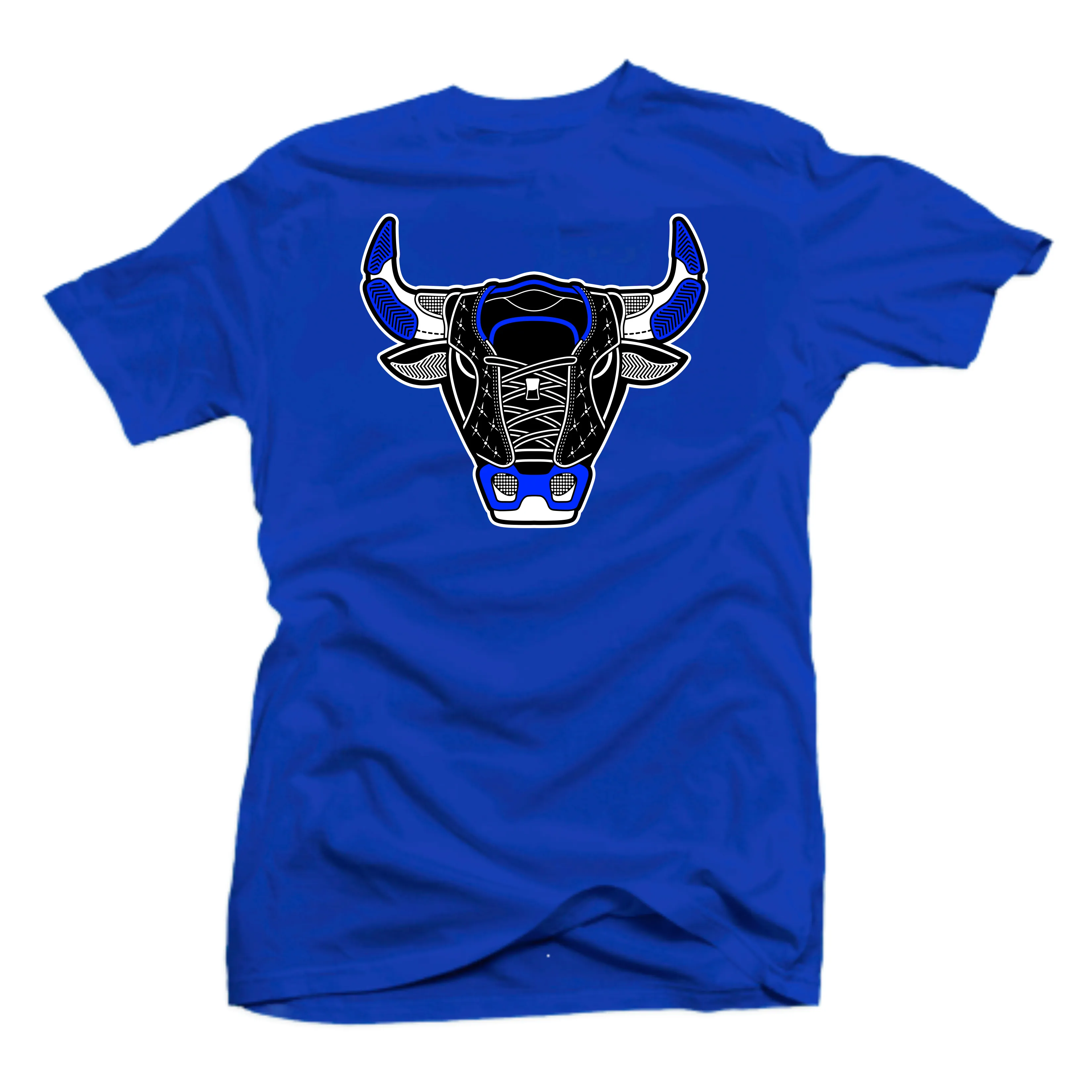 Shirt to Match Jordan 5 Racer Blue Sneakers-Bull 5 Tees