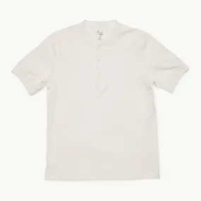 Short Sleeve Henley T-Shirt - Ecru