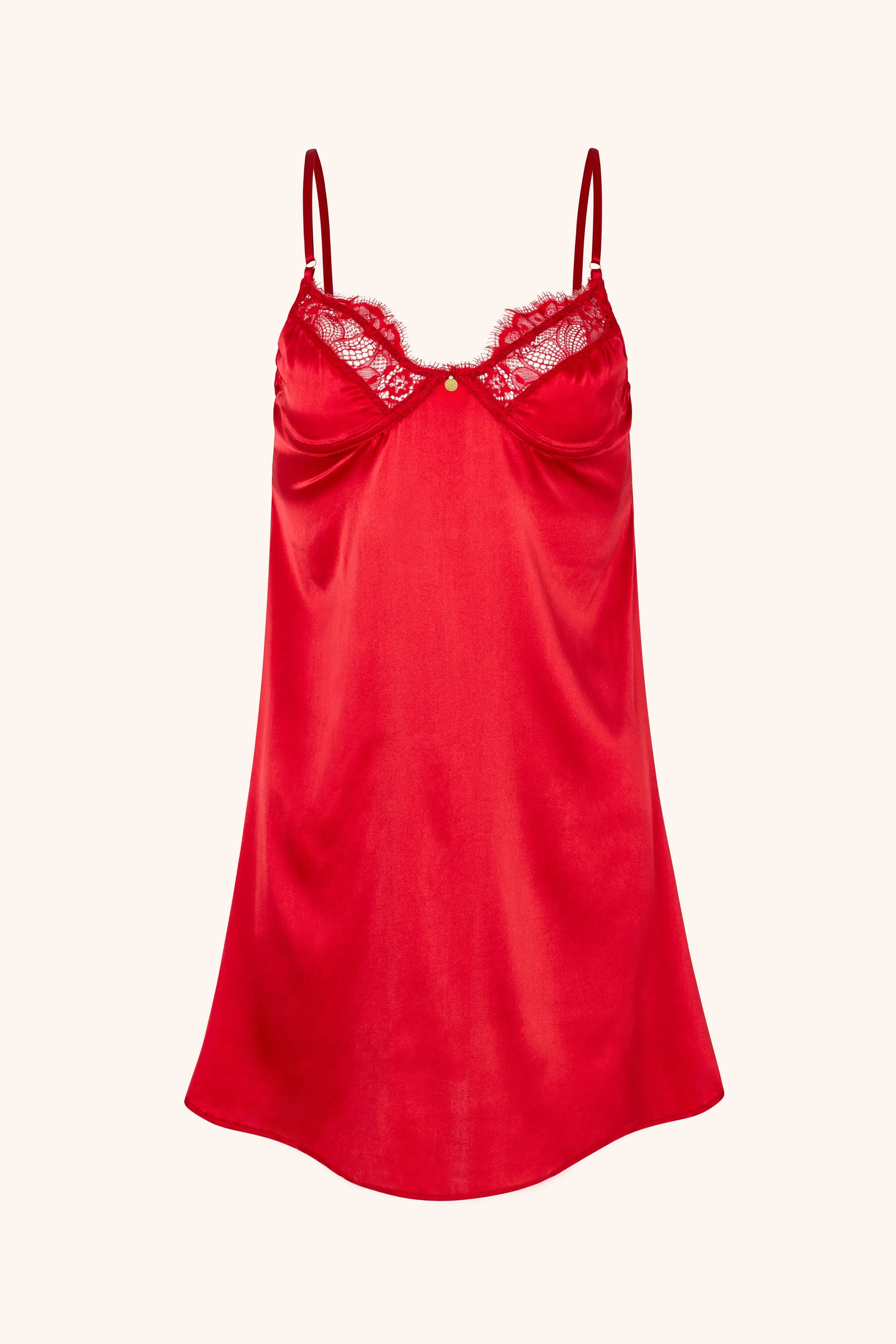 Slip Dress Red