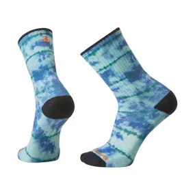 Smartwool Men's Athletic Tie Dye Print Crew Socks -Alpine Blue