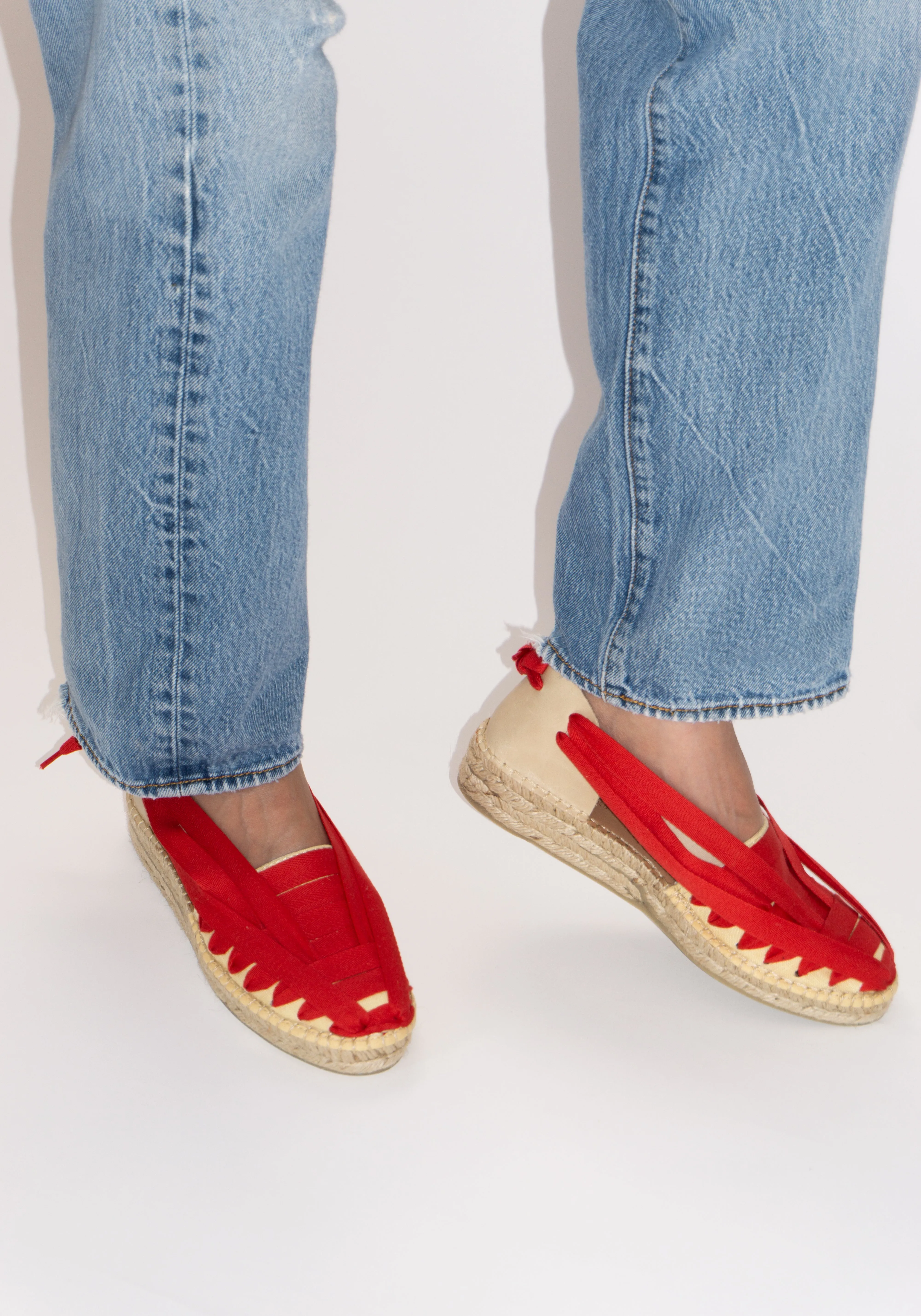 Soc Trail Espadrille in Red