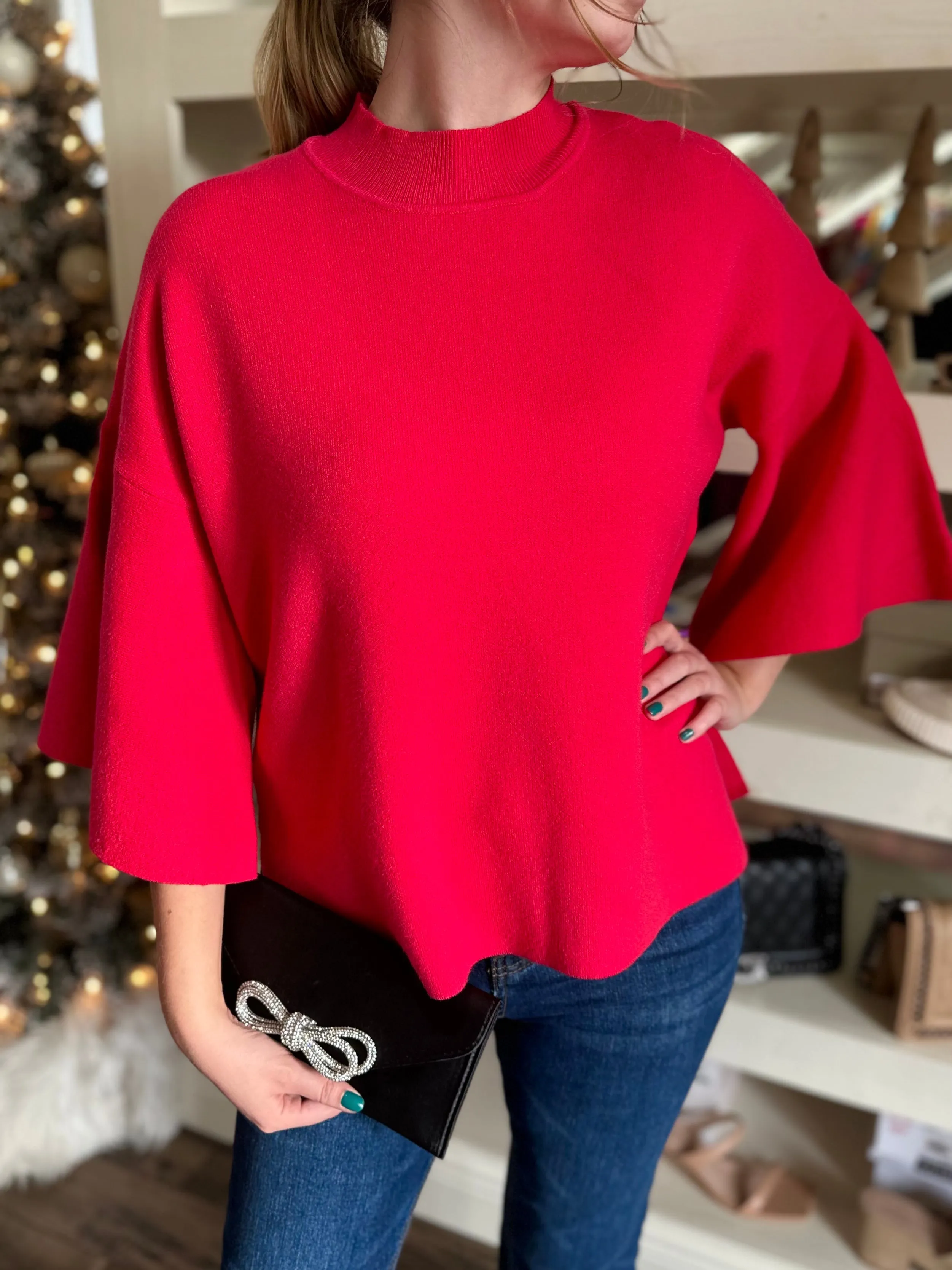 Soft Bell Sleeve Sweater